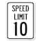 Signmission Speed Reduction Speed Limit 10 Mph Heavy-Gauge Alum Rust Proof Parking, 18" x 24", A-1824-22877 A-1824-22877 - alternate 1